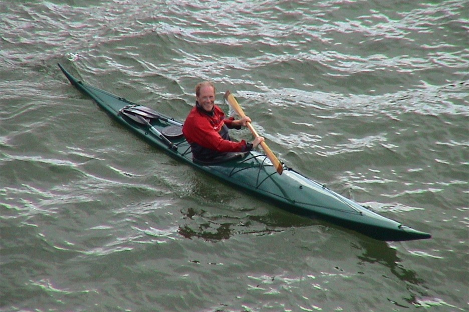 Nicholas and sea kayak